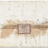 1865. Carta de León a Paris. Rara Rueda Carreta Modificada nº31. 2 Etiqueta De Cierre Dentada Personalizada