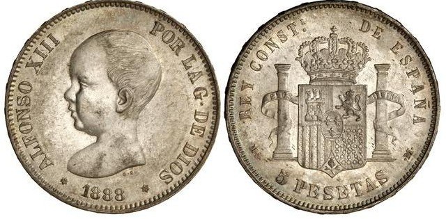 El duro de Alfonso XIII 1888
