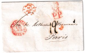 1843. Carta de Madrid a París