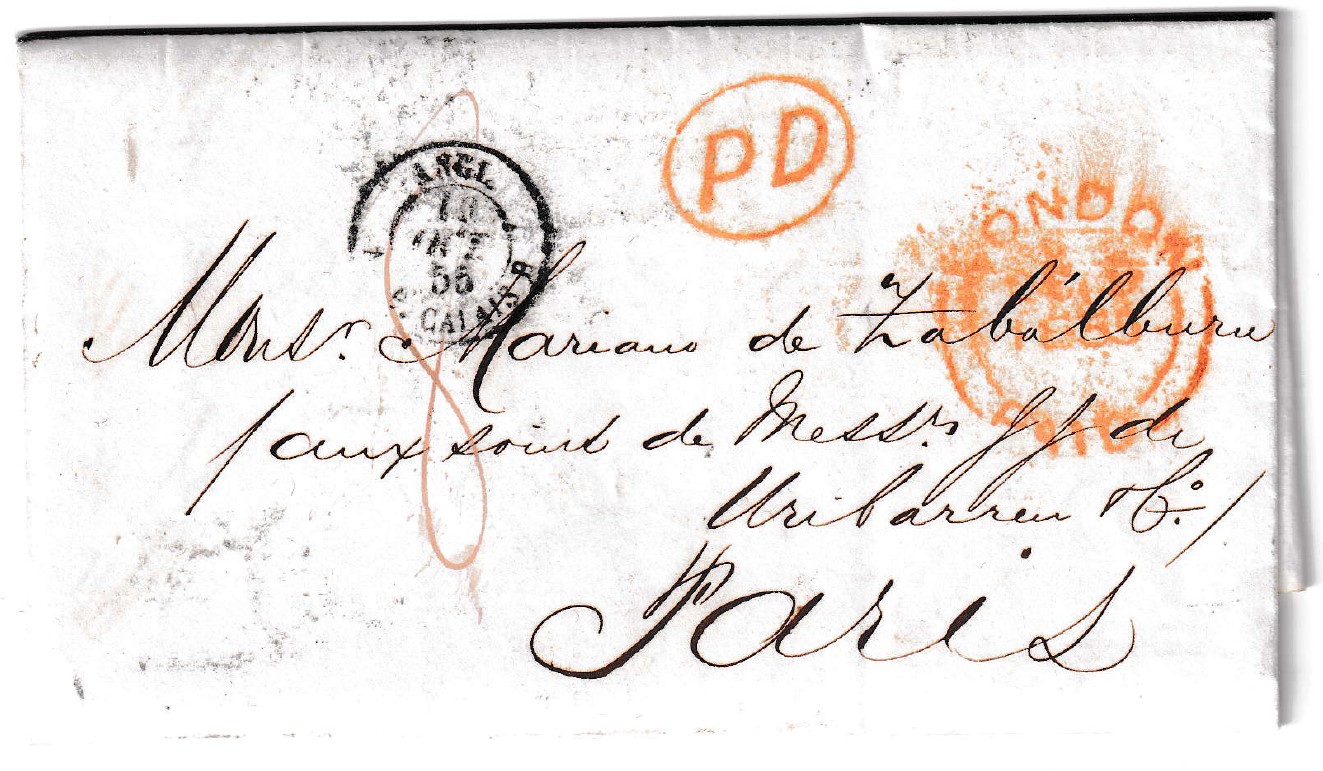 1855. Carta de Londres a París
