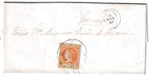 1860. Carta de Almería a Granada