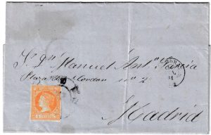 1861. Carta completa de Córdoba a Madrid