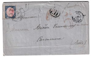 1865. Carta de Almería a Carcassonne
