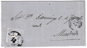 1870. Carta de Valladolid a Madrid