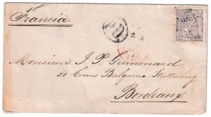 1874. Envuelta de Sevilla a Bordeaux (Francia)