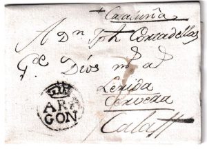 1791. Carta de Huesca a Calaf