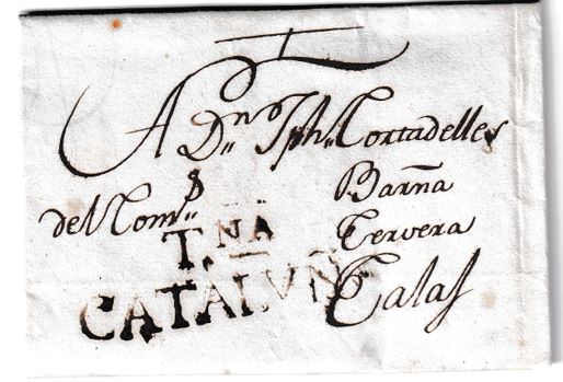 1799. Carta de Tarragona a Calaf