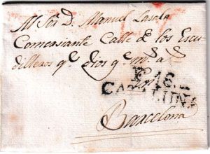 1821. Carta de Figueras a Barcelona