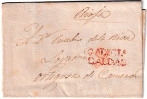 1828. Carta de Caldas a Ortigosa de Cameros