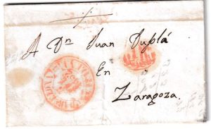1852. Envuelta de Pamplona a Zaragoza