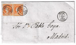 1860. Carta de Jerez a Madrid