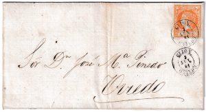 1861. Carta de Gijon a Oviedo