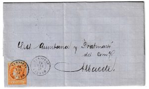 1861. Carta de Hellín a Albacete