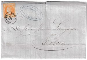 1861. Carta de Vergara a Tolosa