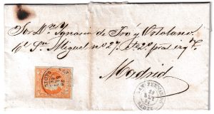 1864. Carta de San Fernando a Madrid