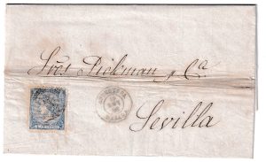 1866. Carta de Antequera a Sevilla