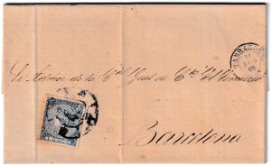 1866. Carta de Tarragona a Barcelona