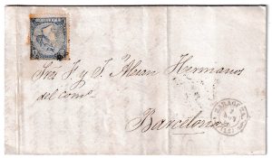 1866. Carta de Zaragoza a Barcelona