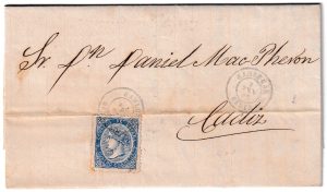 1867. Carta de San Lucar a Cádiz