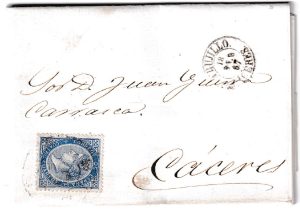 1867. Carta de Trujillo a Cáceres
