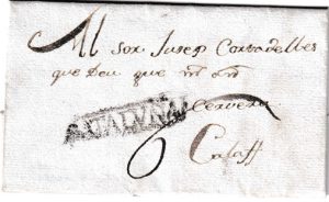 1791. Carta de Cervera a Calaf