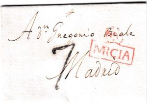 1817. Carta de Murcia a Madrid