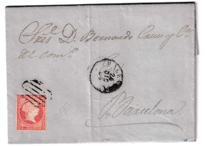 1856. Carta de Palma a Barcelona