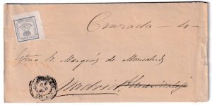1872. Carta impresa de Badajoz a Madrid