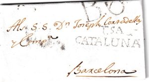 1815. Carta de Masos de Mora a Barcelona