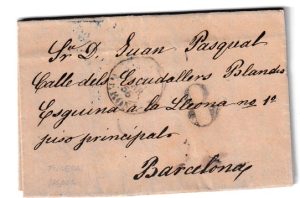 1855. Carta de Figueras a Barcelona