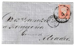 1858. Envuelta de Coruña a Ribadeo