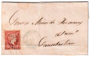 1858. Envuelta de Tudela a San Sebastian