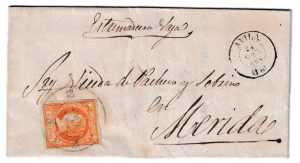 1860. Carta de Ávila a Mérida