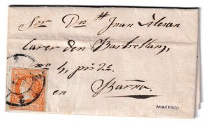1860. Carta de Montmeló a Barcelona