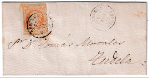 1861. Carta de Cervera a Tudela