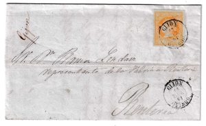 1861. Carta de Gijón a Rentería