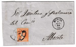 1862. Carta de Murcia a Albacete