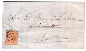 1862. Carta de Vergara a Rentería