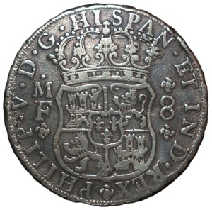 1736. Felipe V. 8 Reales. Mejico MF