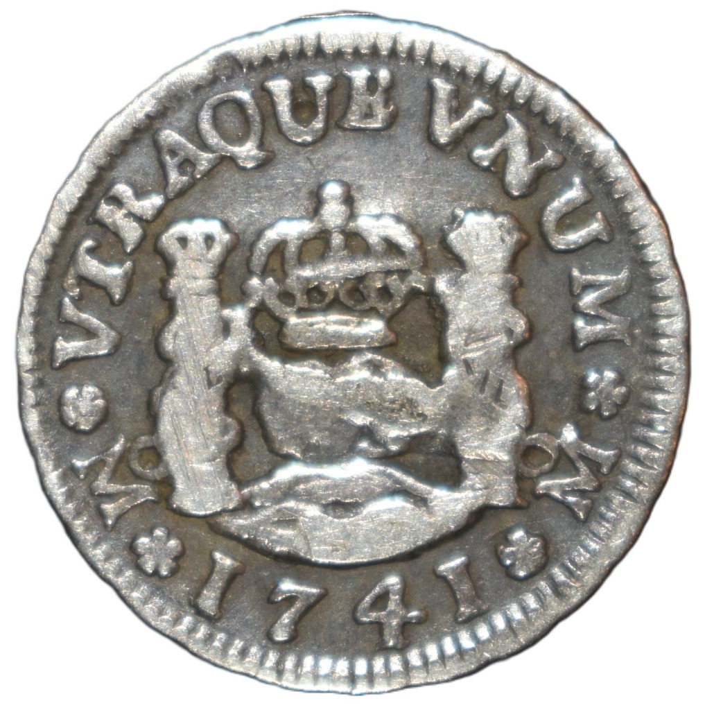 1741. Felipe V. Mejico. Medio Real. MF - 8Reales