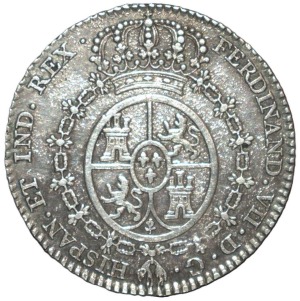 1808. Fernando VII. Madrid. 2 Reales. Medalla Proclamacion