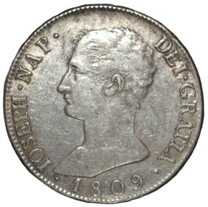1809. Jose Napoleon. 20 Reales. Madrid. AI