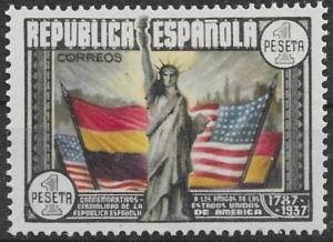 1938. 150 Aniver. Constirucion de los EE.UU. Nª763. Sin Fijasello