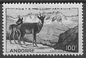 1950. Andorra Francesa. Correo Aereo. Nº1 Yvert. Sin Fijasello