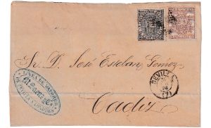 1874. Frontal De Sevilla A Cádiz