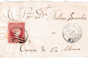 1856. Frontal De Tudela A Cervera Rio Alhama