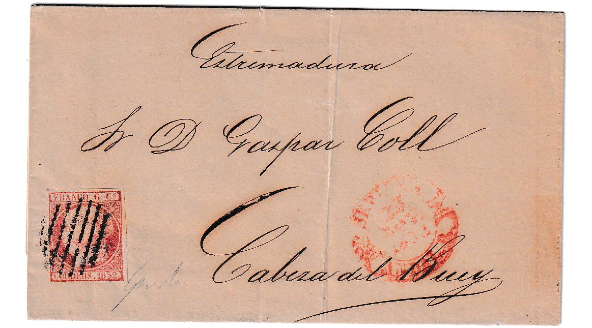 1852. Envuelta de Jerez a Cabeza de Buey 1 1852. Envuelta De Jerez A Cabeza De Buey