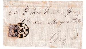 1868. Frontal De Huelva A Cádiz