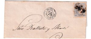 1872. Correo marítimo de Canarias a la península