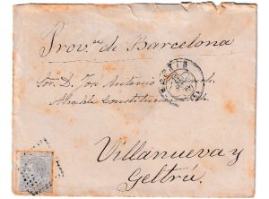 1879. Carta De Madrid A Villanueva Y Geltrú